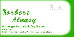 norbert almasy business card